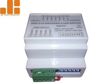 DIN Rail Version Rf Led Controller / Led Light Controller With ABS Material
