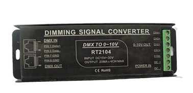 DMX เป็นตัวแปลงสัญญาณ PWM ขนาด 0 - 10V มีตัวป้องกันอะลูมิเนียมป้องกันเต็มรูปแบบ
